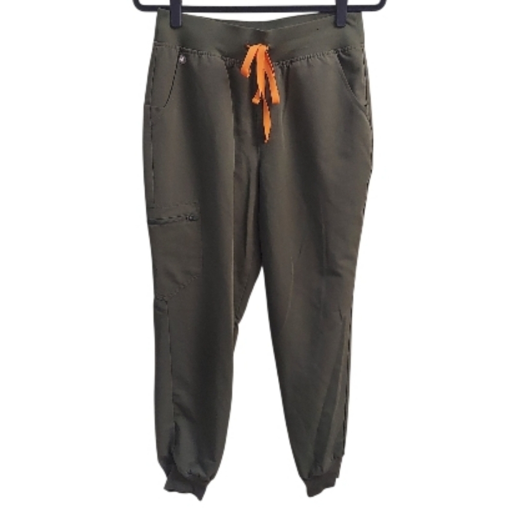FIGS Army Green Zamora Jogger Scrub Pants